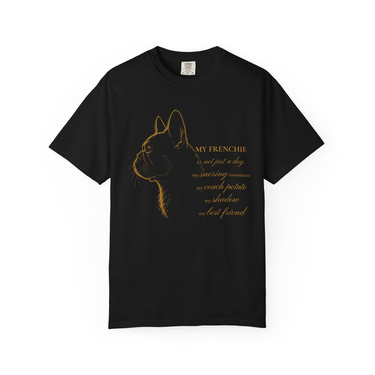 French Bulldog Shirt, My Frenchie Line Art Portrait Graphic Tee