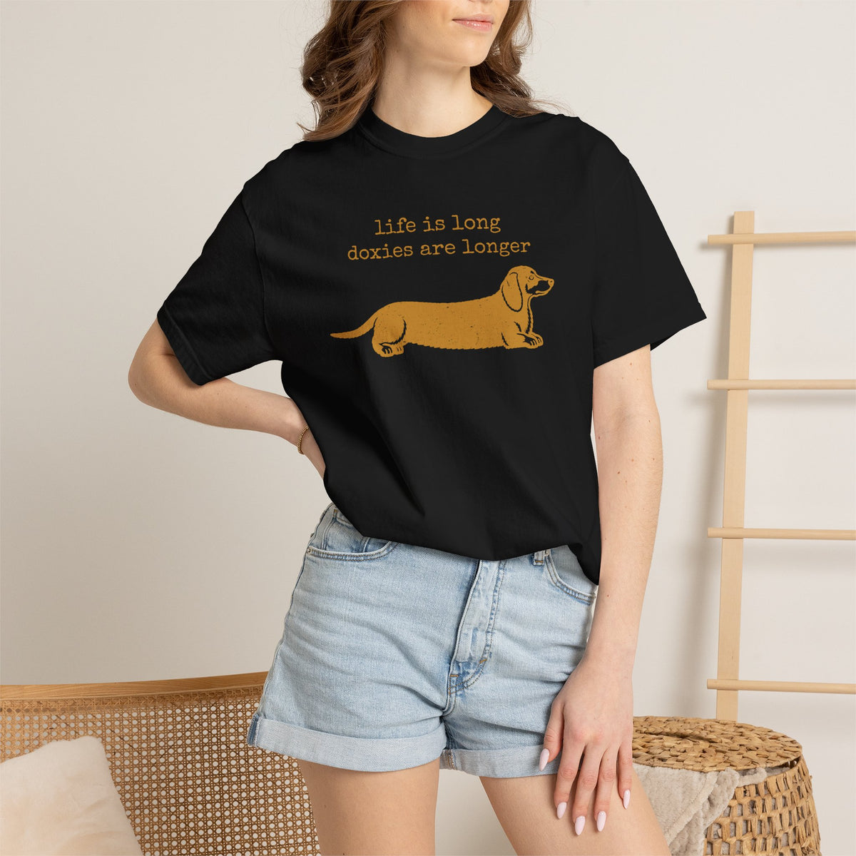 Dachshund Shirt, Life Is Long Doxies Are Longer Funny Graphic Tee