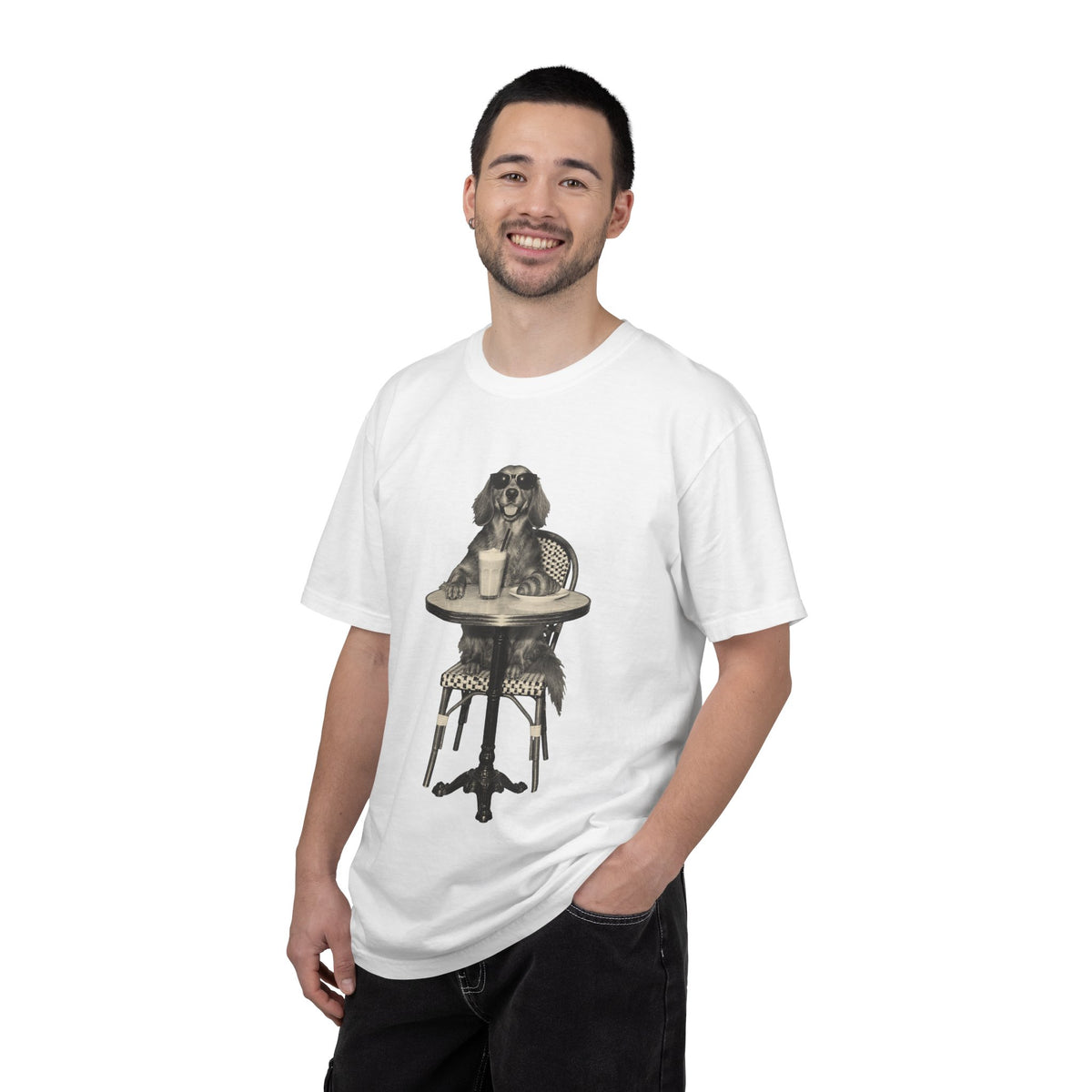 Dachshund Coffee Shirt, Vintage Brunch Dog in Sunglasses Tee