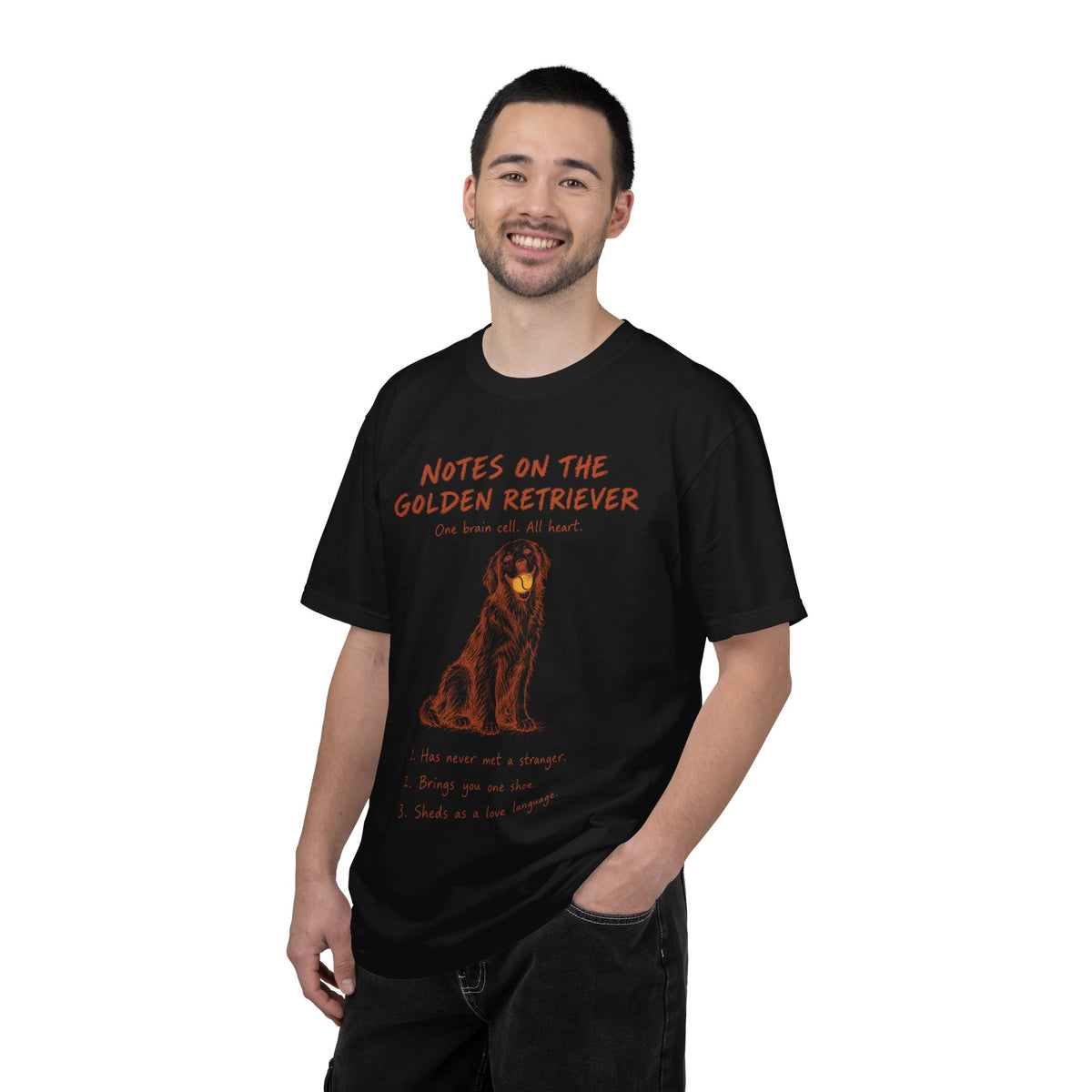Funny Golden Retriever Shirt, Notes on the Golden Comfort Colors Tee