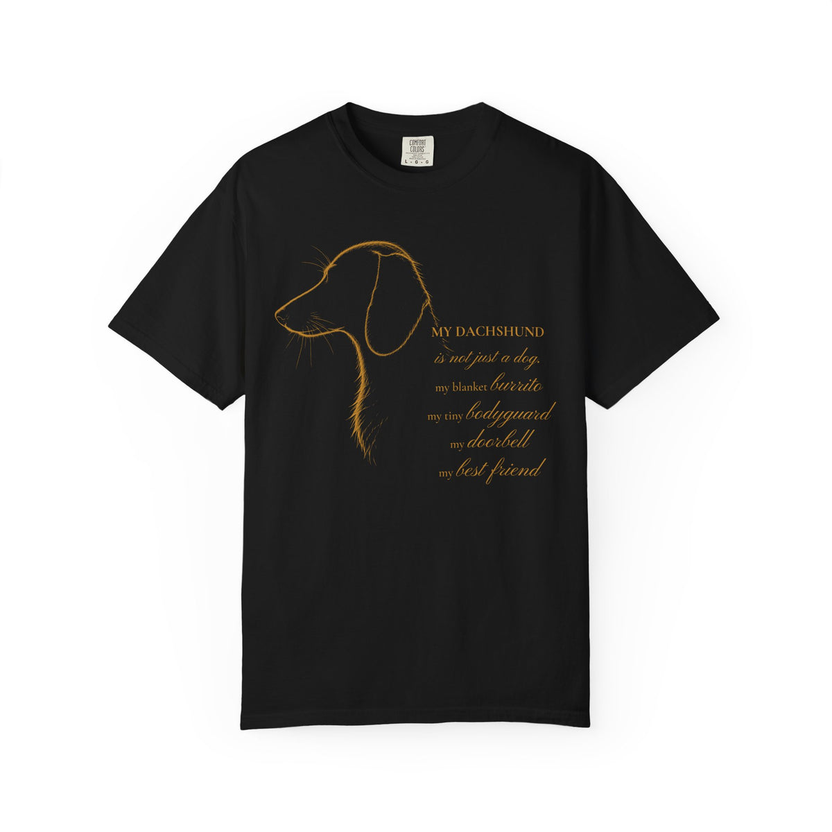 Dachshund Shirt, My Dachshund Line Art Portrait Graphic Tee