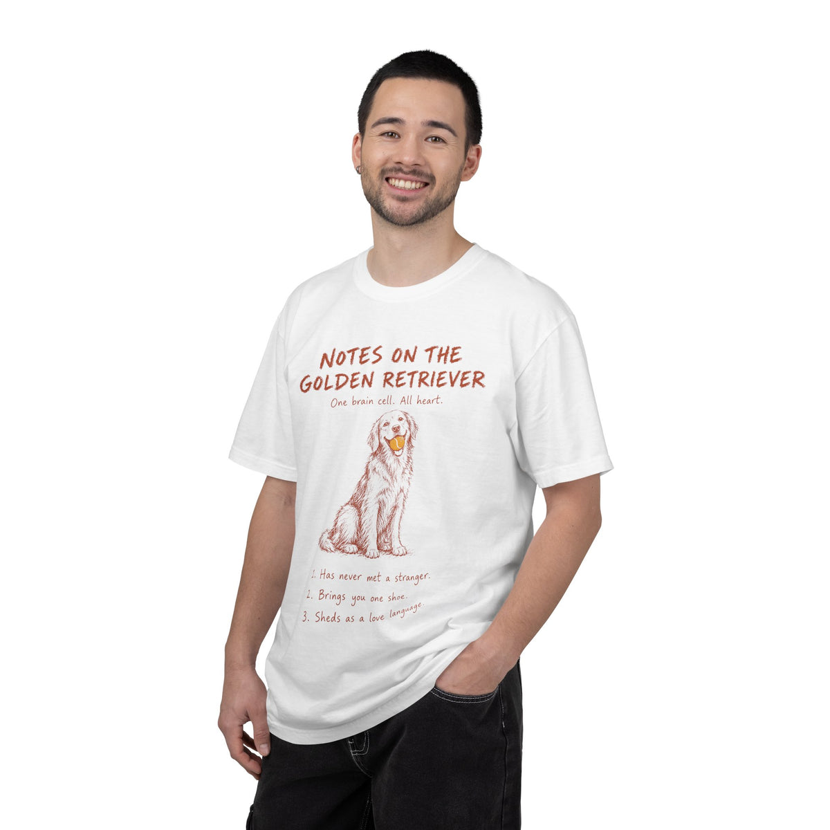 Funny Golden Retriever Shirt, Notes on the Golden Comfort Colors Tee