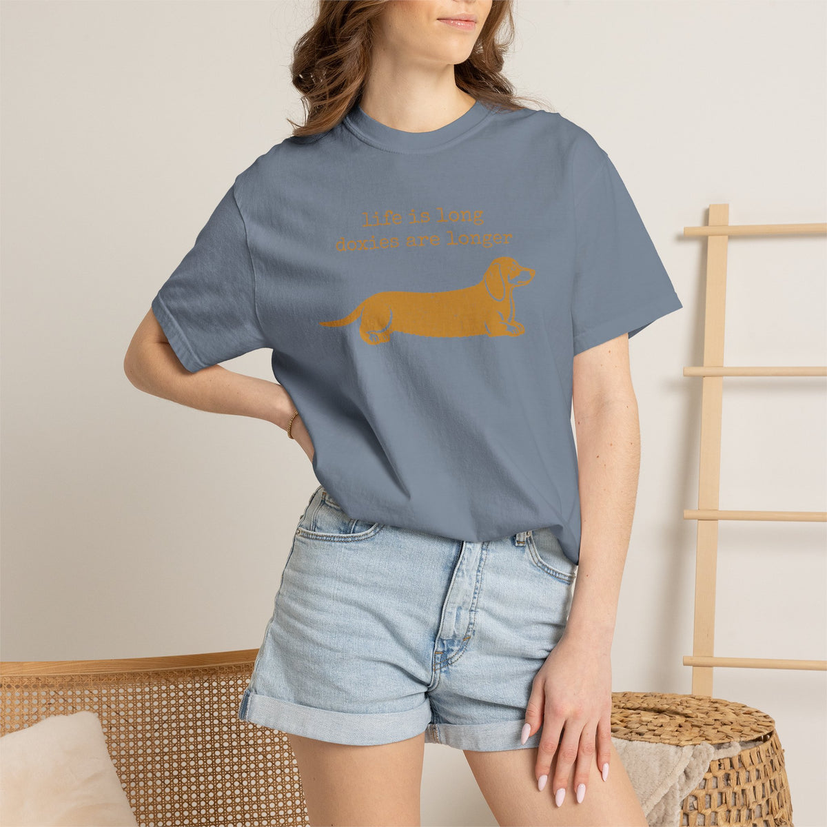 Dachshund Shirt, Life Is Long Doxies Are Longer Funny Graphic Tee