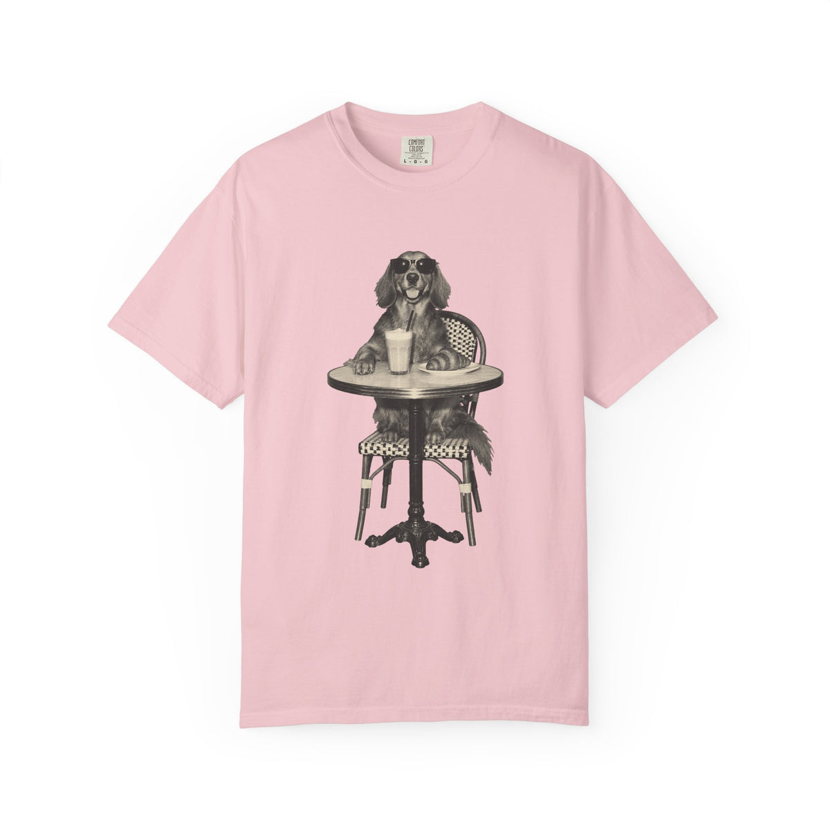 Dachshund Coffee Shirt, Vintage Brunch Dog in Sunglasses Tee