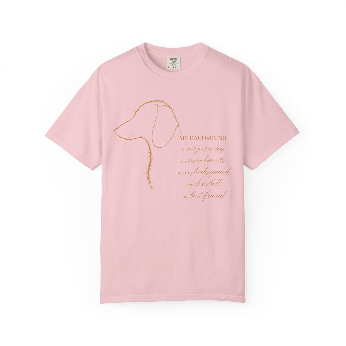 Dachshund Shirt, My Dachshund Line Art Portrait Graphic Tee