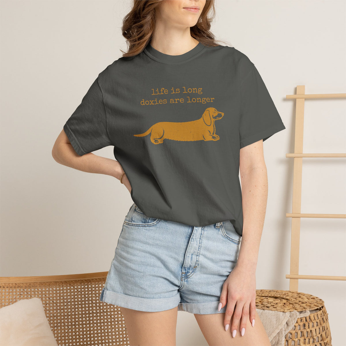 Dachshund Shirt, Life Is Long Doxies Are Longer Funny Graphic Tee