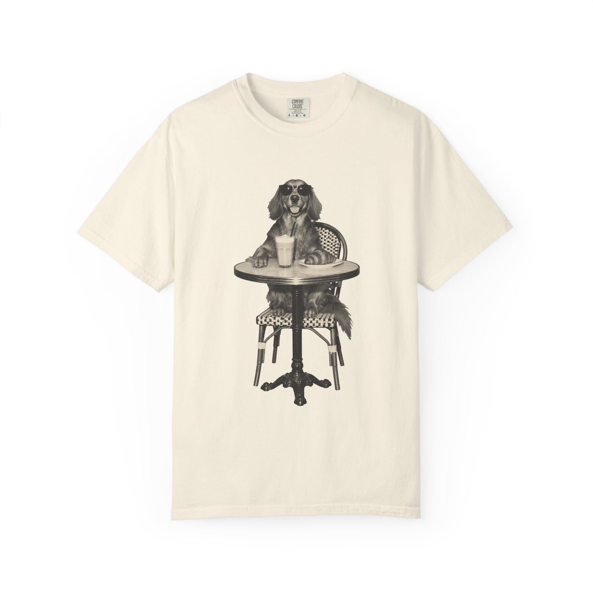 Dachshund Coffee Shirt, Vintage Brunch Dog in Sunglasses Tee