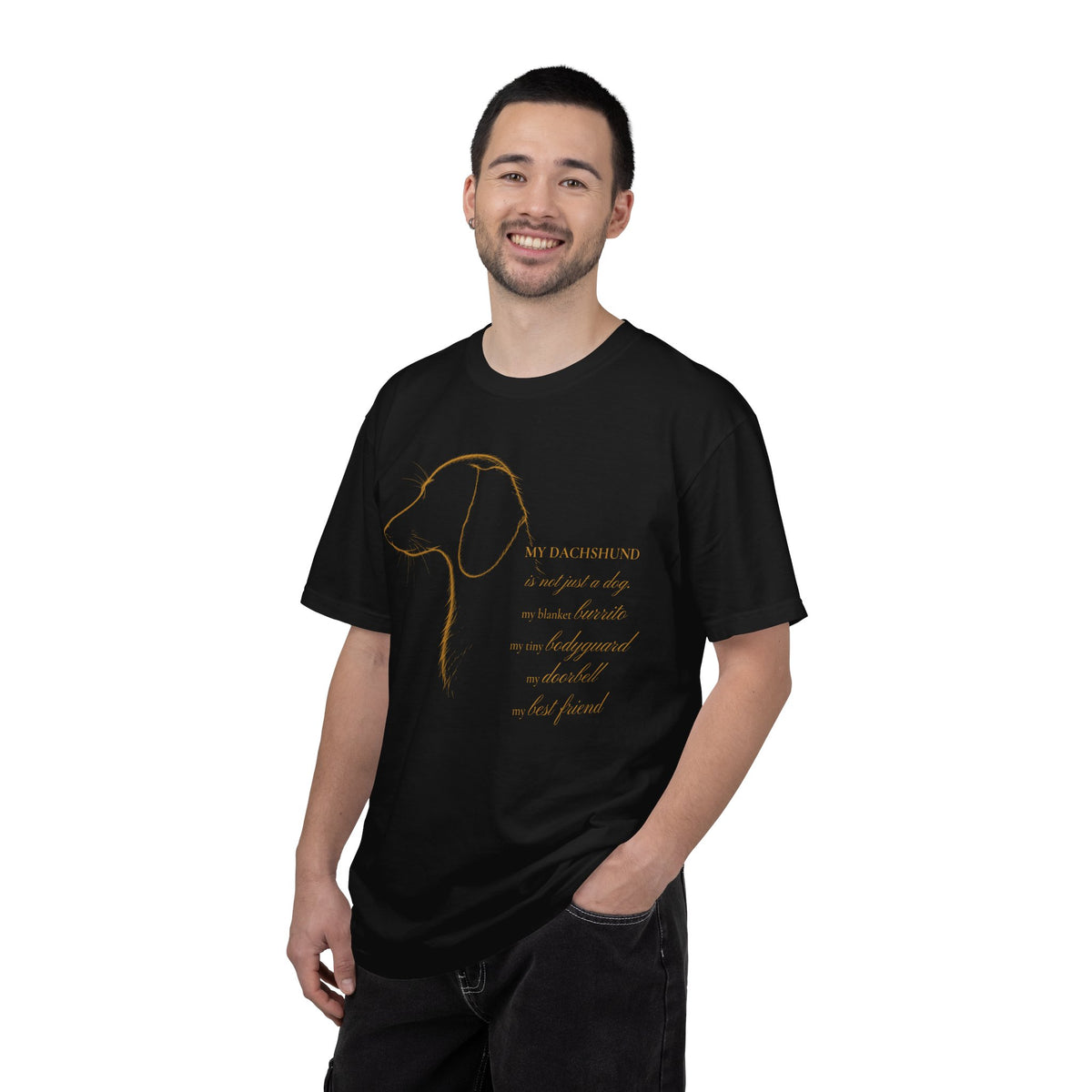 Dachshund Shirt, My Dachshund Line Art Portrait Graphic Tee