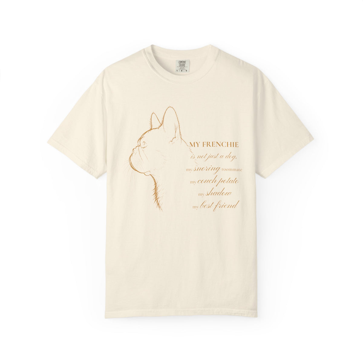 French Bulldog Shirt, My Frenchie Line Art Portrait Graphic Tee