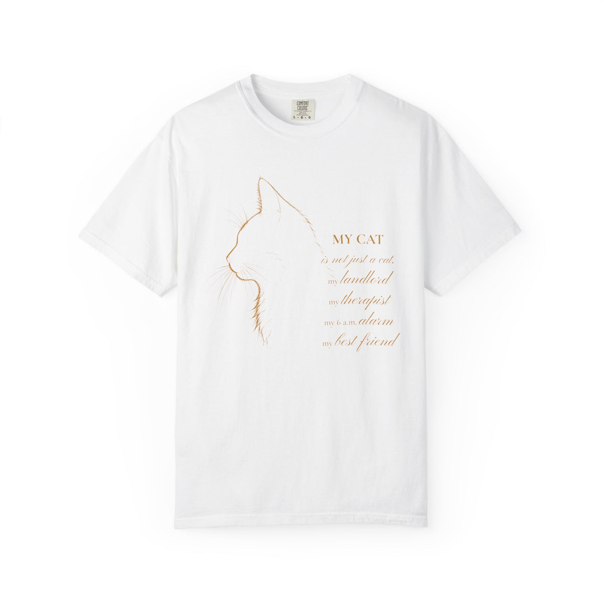 Cat Shirt, My Cat Line Art Portrait Graphic Tee
