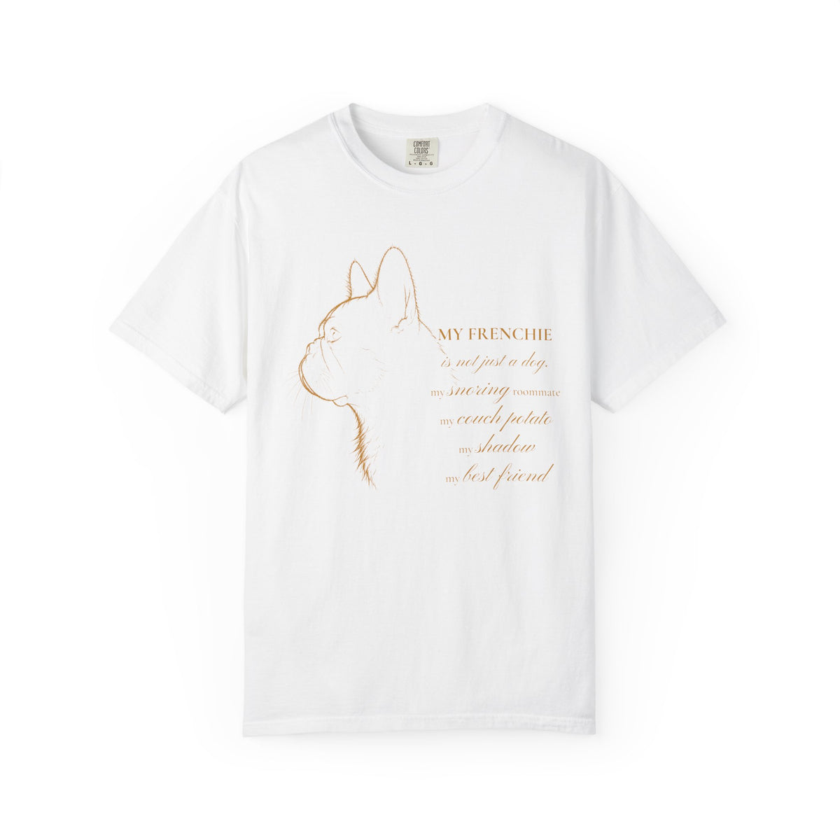 French Bulldog Shirt, My Frenchie Line Art Portrait Graphic Tee