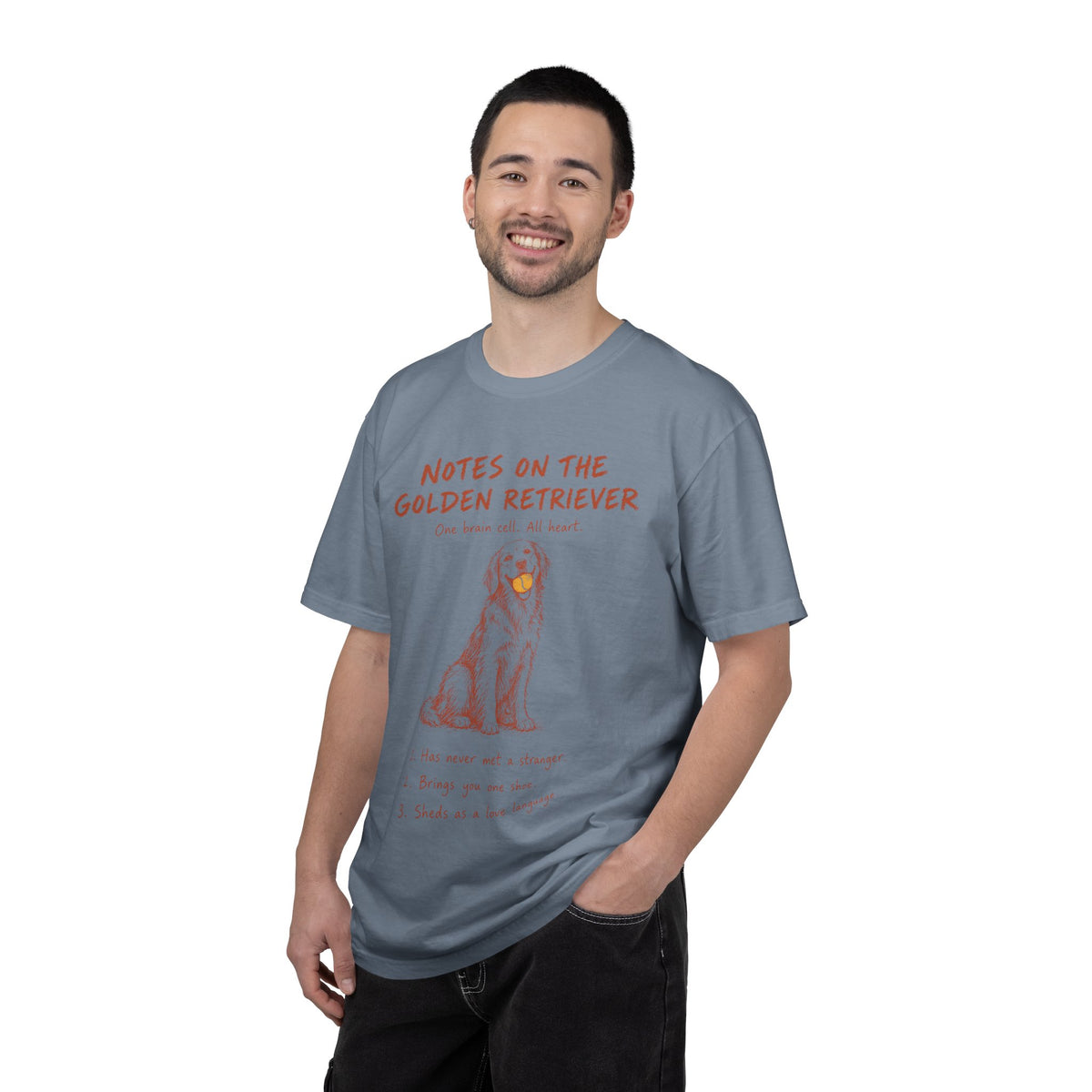 Funny Golden Retriever Shirt, Notes on the Golden Comfort Colors Tee