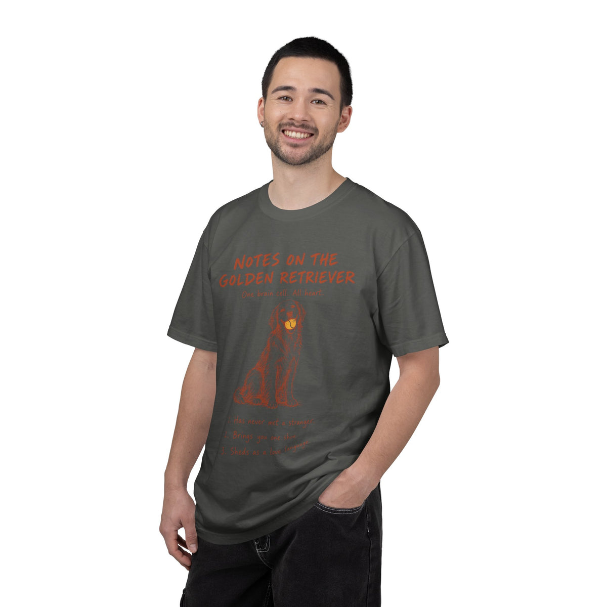 Funny Golden Retriever Shirt, Notes on the Golden Comfort Colors Tee