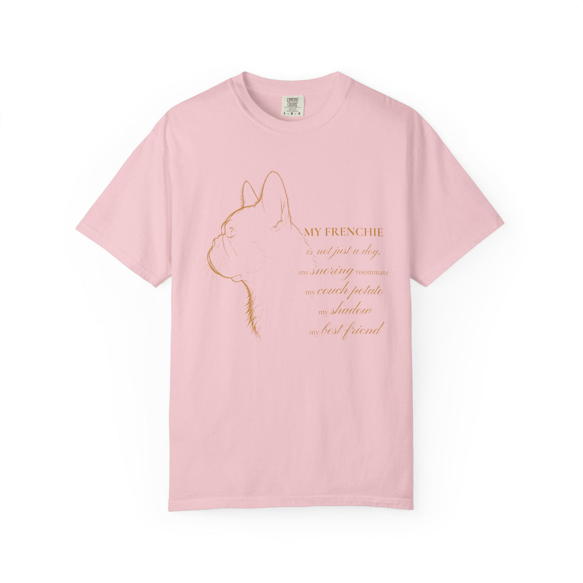 French Bulldog Shirt, My Frenchie Line Art Portrait Graphic Tee