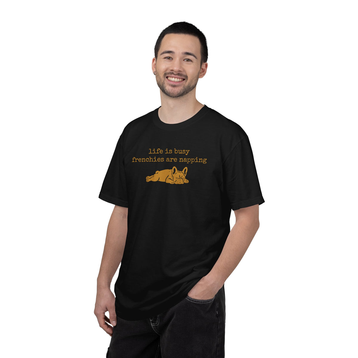 French Bulldog Shirt, Life Is Busy Frenchies Are Napping Funny Graphic Tee