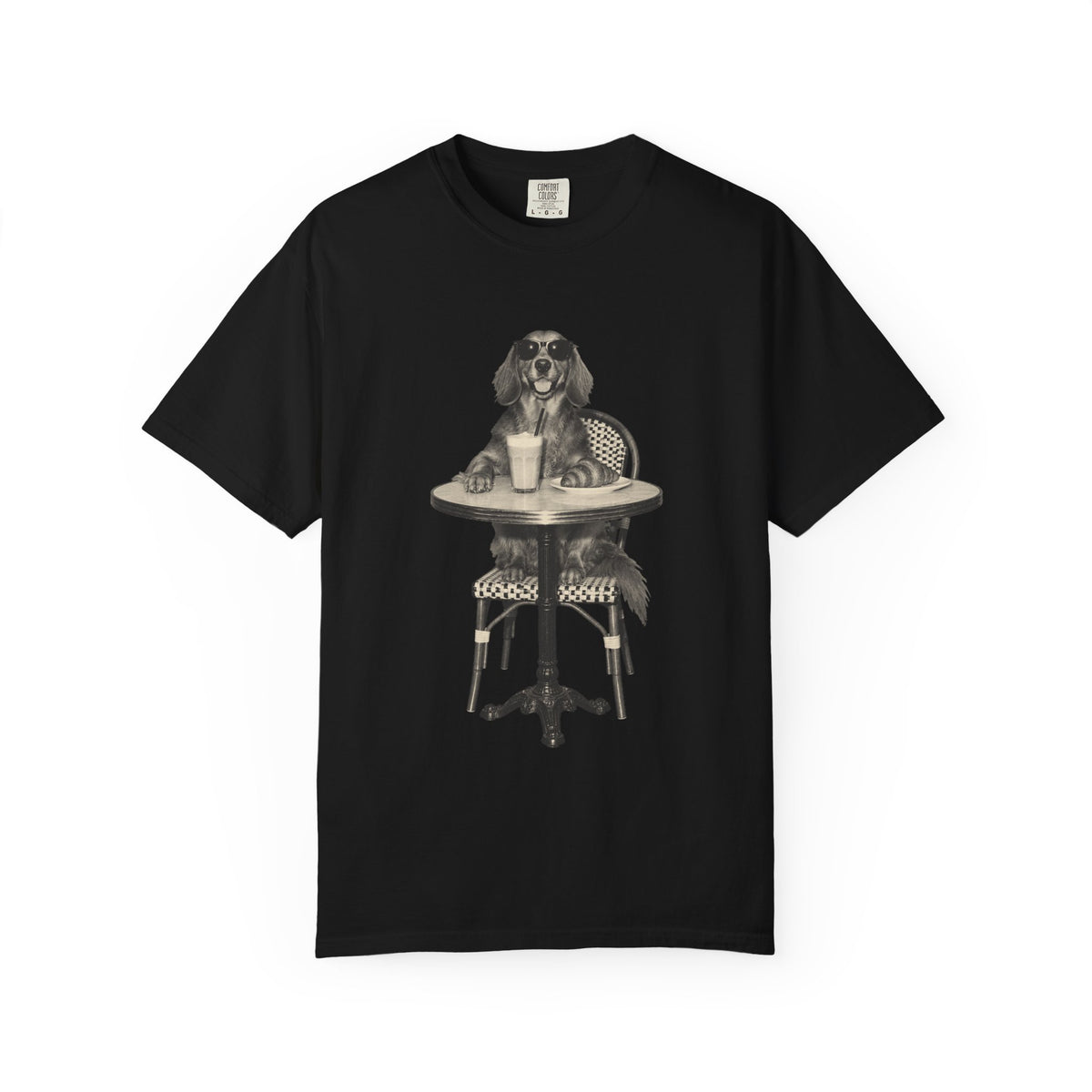 Dachshund Coffee Shirt, Vintage Brunch Dog in Sunglasses Tee