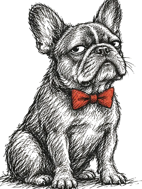 French Bulldog sketch